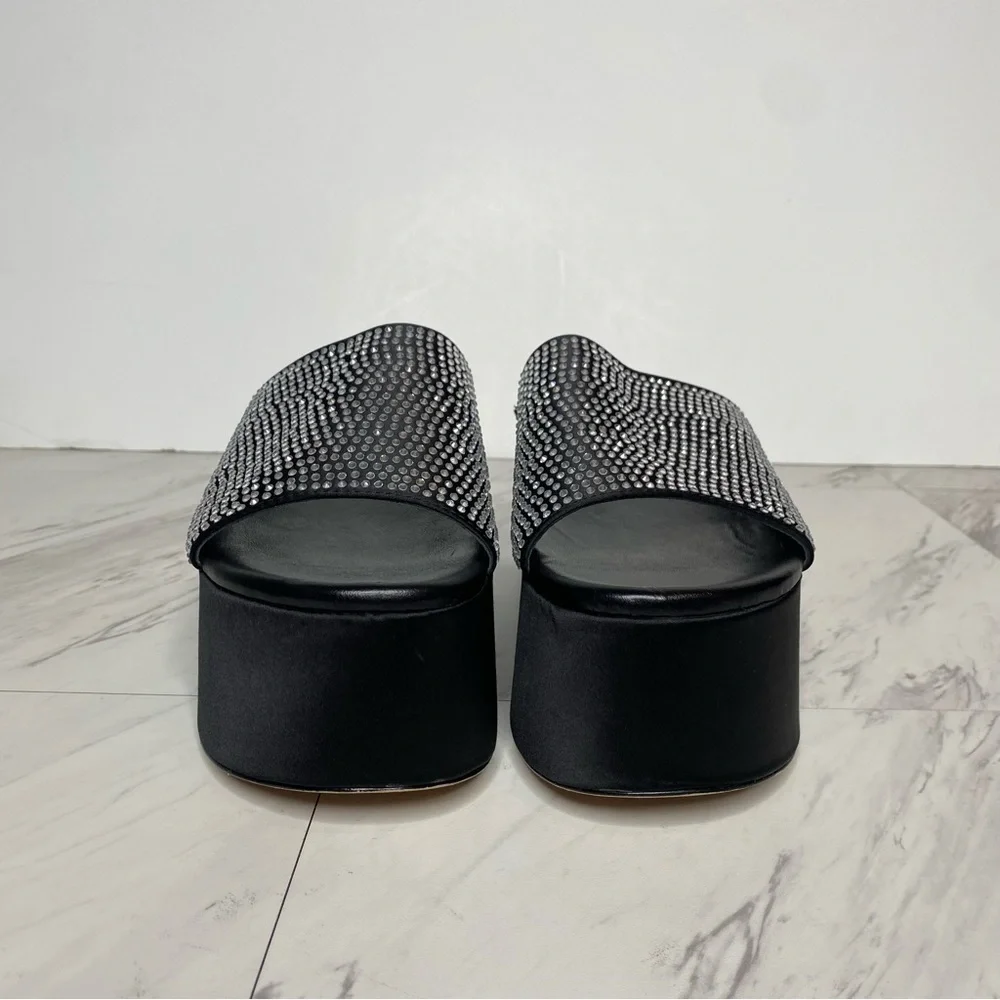Zigi Gio Jewel Black Platform Slide Sandal 7